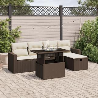 VidaXL set divano da giardino Polirattan  