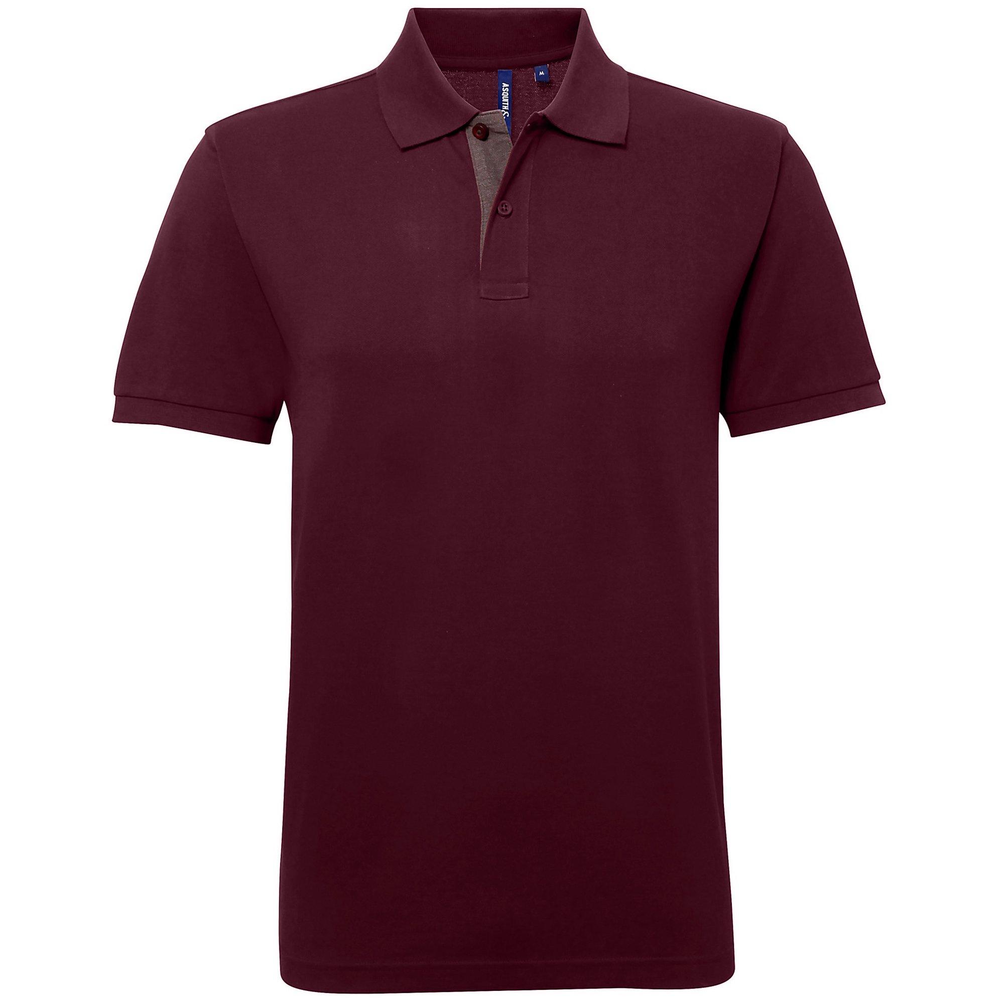 Image of Poloshirt, Kurzärmlig Herren Weinrot L