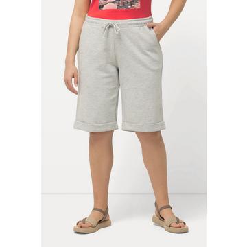 Shorts di felpa modello Mary con taglio della gamba dritto e ampio e cintura elastica