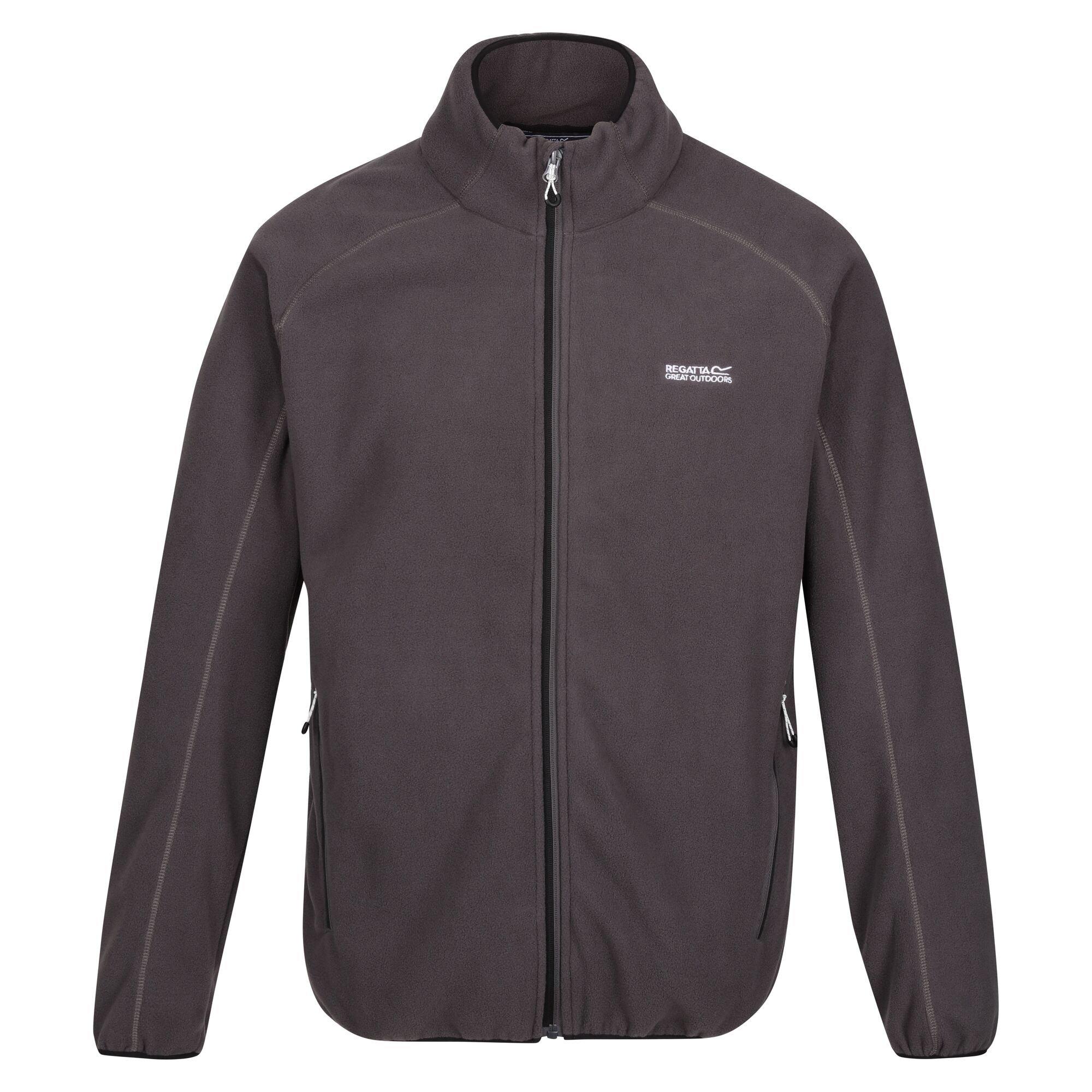 Image of Hadfield Fleecejacke Durchgehender Reißverschluss Herren Grau XXL