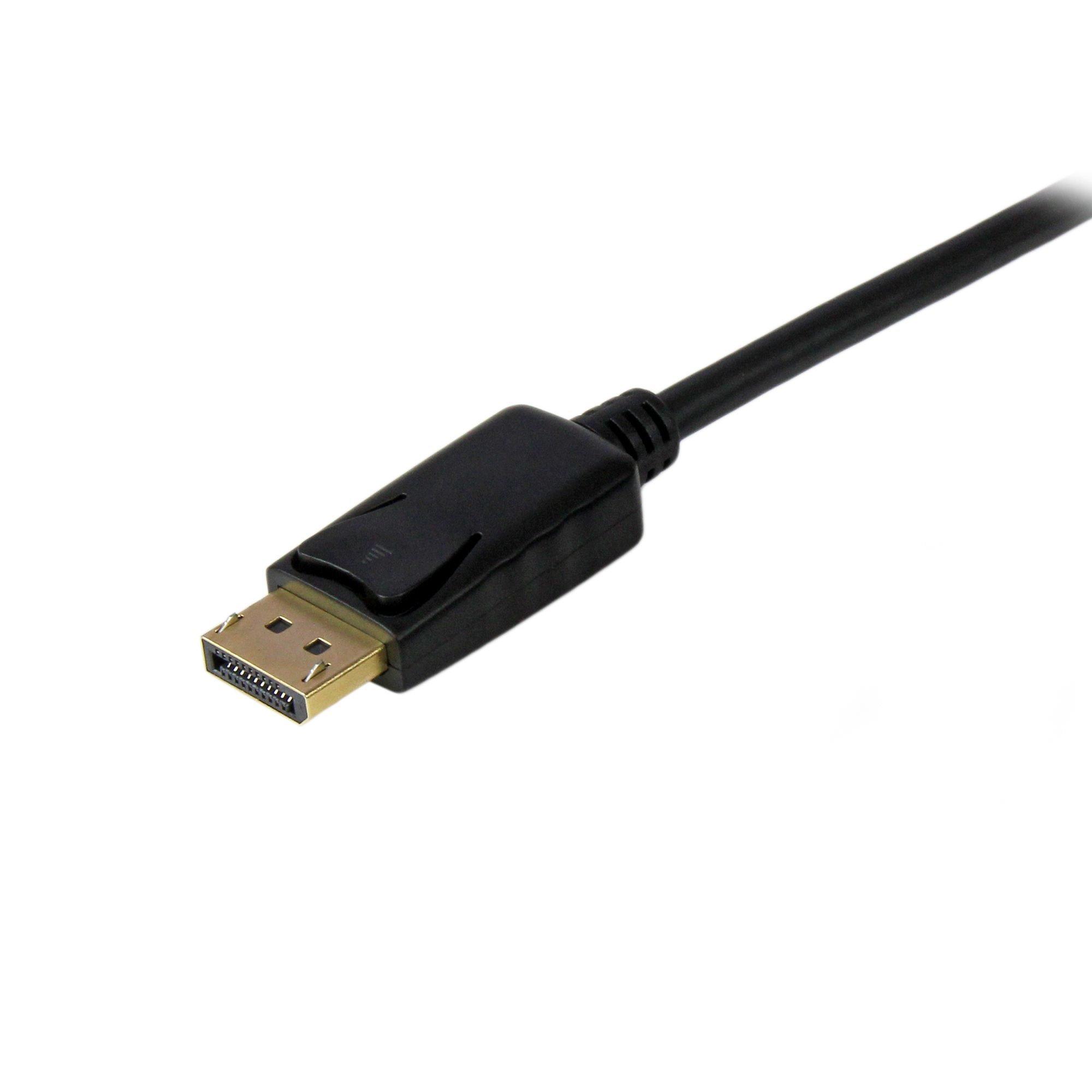 STARTECH.COM  StarTech.com Adaptateur DisplayPort vers VGA - Câble Display Port Mâle VGA Mâle 1920x1200 - Noir 1,8m 