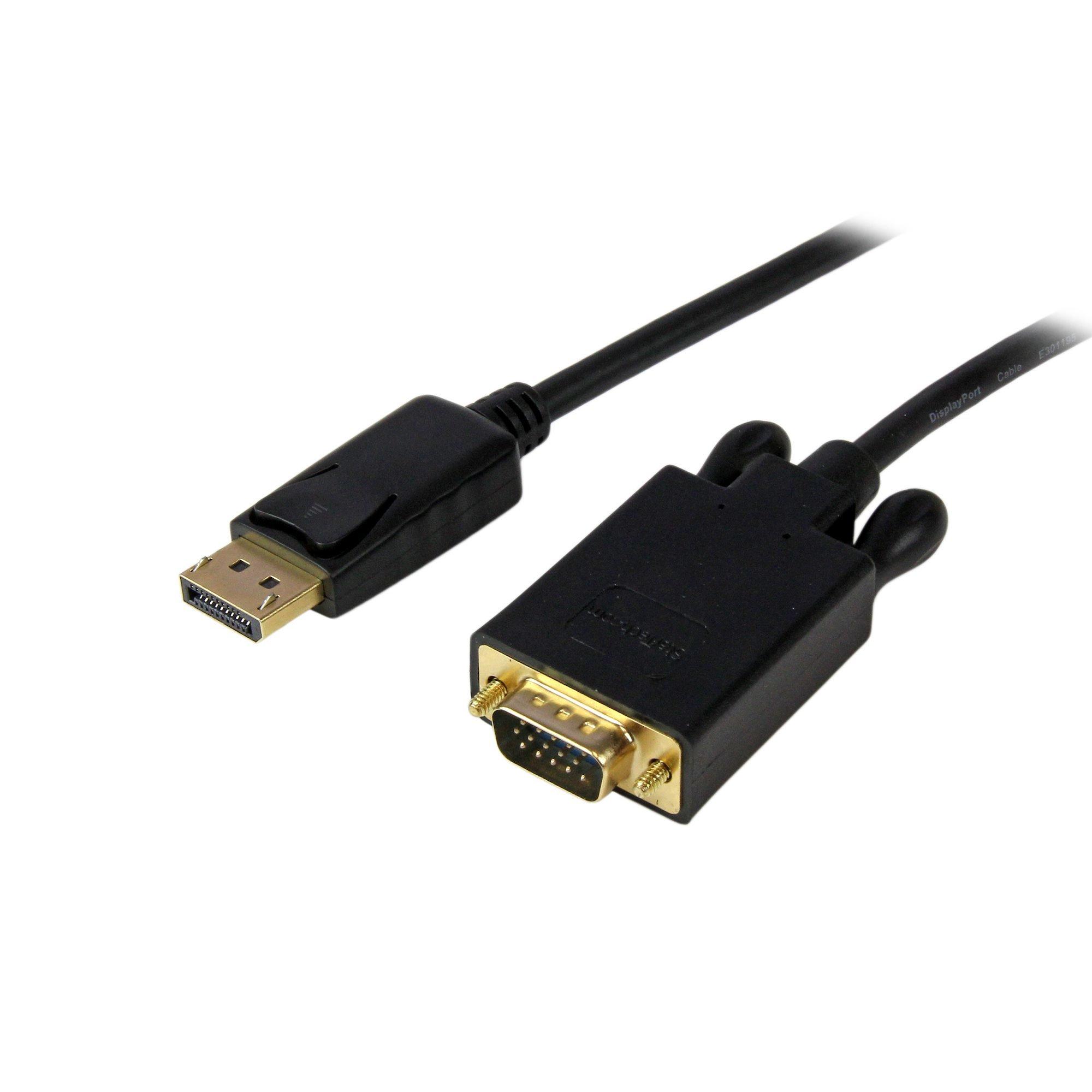 Image of StarTech.com 1,8 m DisplayPort auf VGA-Kabel - Aktives DisplayPort auf VGA-Adapterkabel - 1080p Video - DP zu VGA- Monitorkabel - DP 1.2 auf VGA-Konverter - Einrastender DP-Anschluss