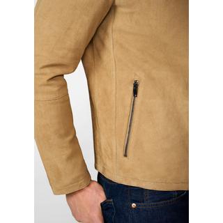 RICANO  Veste en cuir pour homme Tomaso, classique avec col montant 