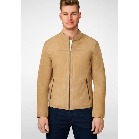 RICANO  Veste en cuir pour homme Tomaso, classique avec col montant 