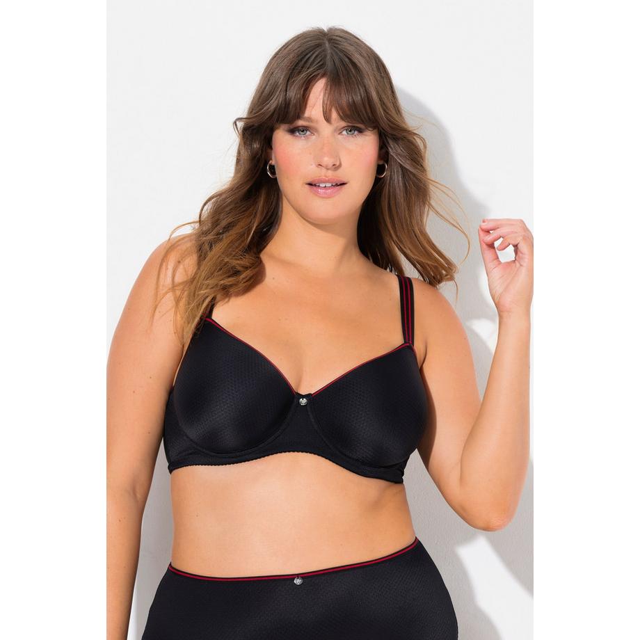 Ulla Popken Soutien-gorge à armatures Jacquard Motif Bonnets Spacer  