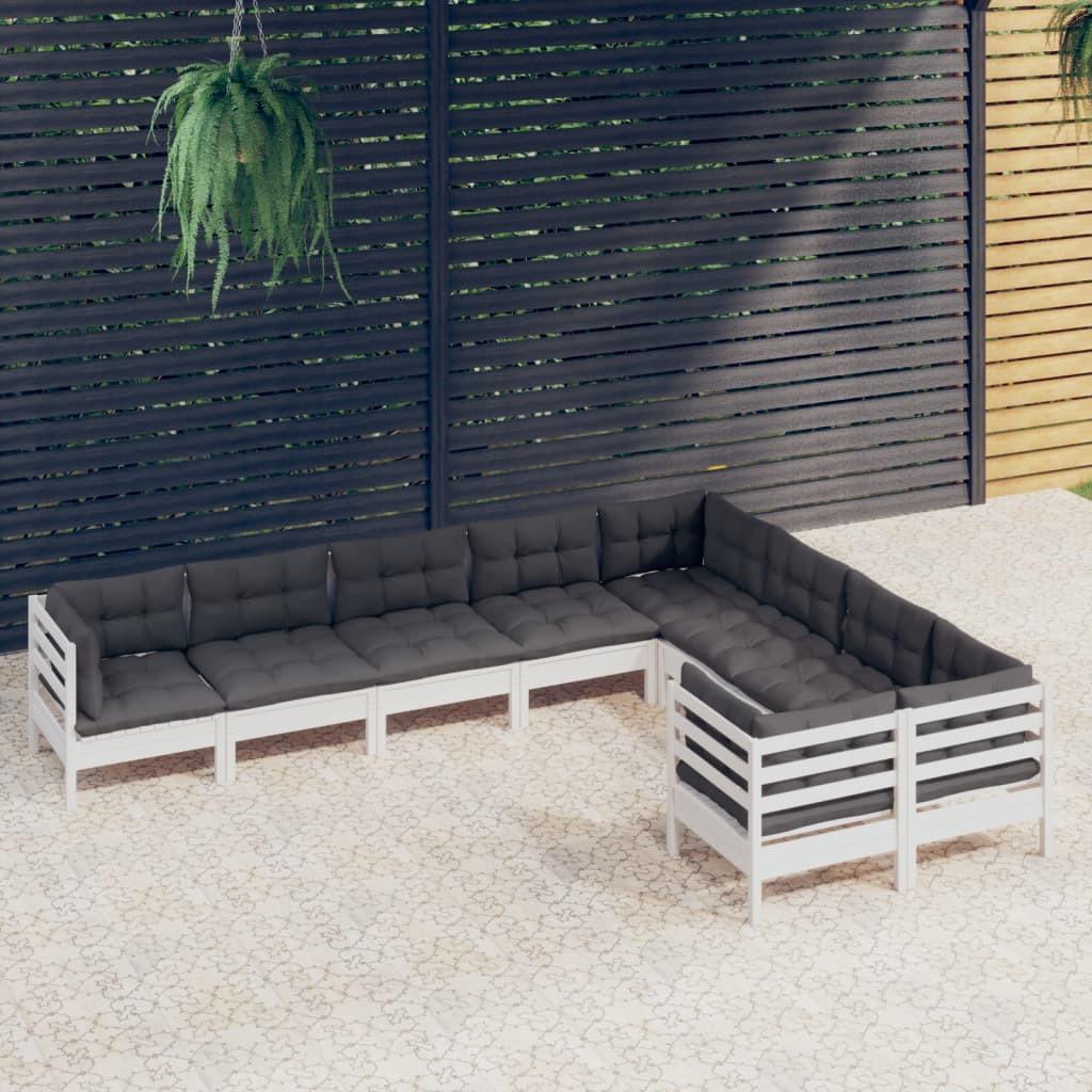 VidaXL set salotto da giardino Legno di pino  