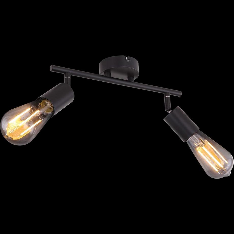 mutoni Spot Martha métal noir 2xE27  