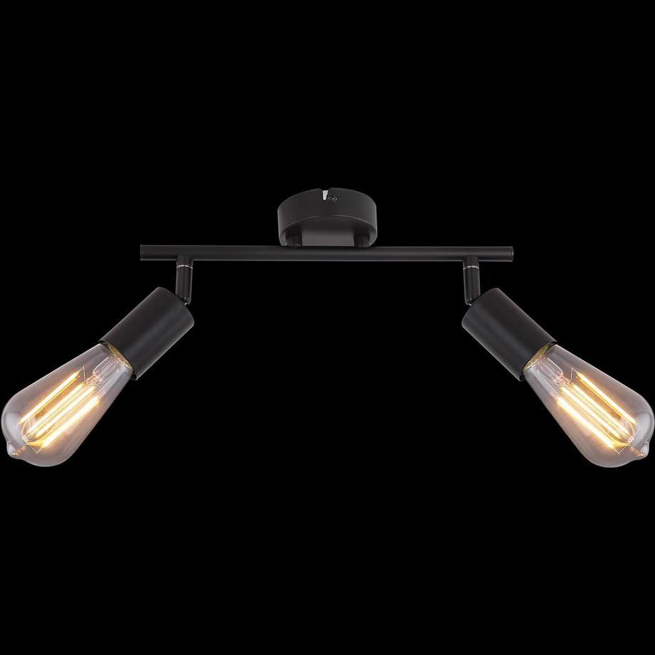 mutoni Spot Martha métal noir 2xE27  