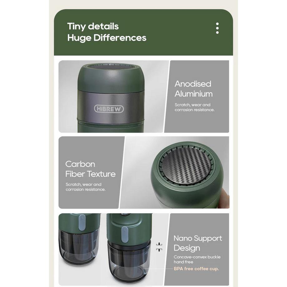 Hibrew H4B Kabellose tragbare Kaffeemaschine  