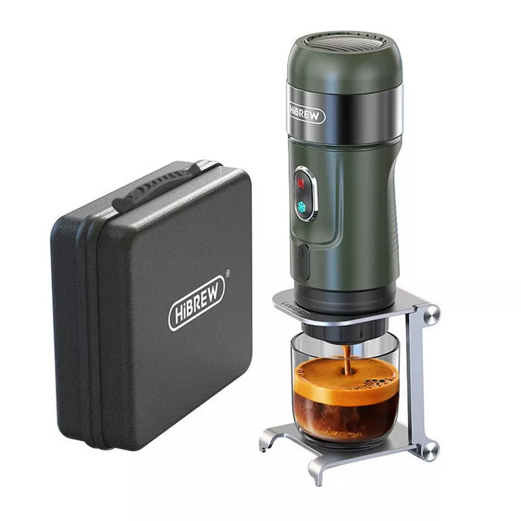 Hibrew – H4B Kabellose tragbare Kaffeemaschine, Grün Bedruckt