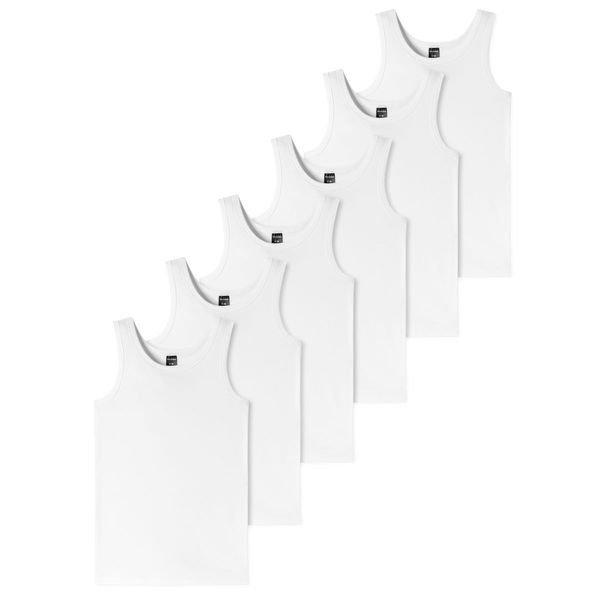 Image of 6er Pack Teens Boys - 955 Organic Cotton - Unterhemd Jungen Weiss 152