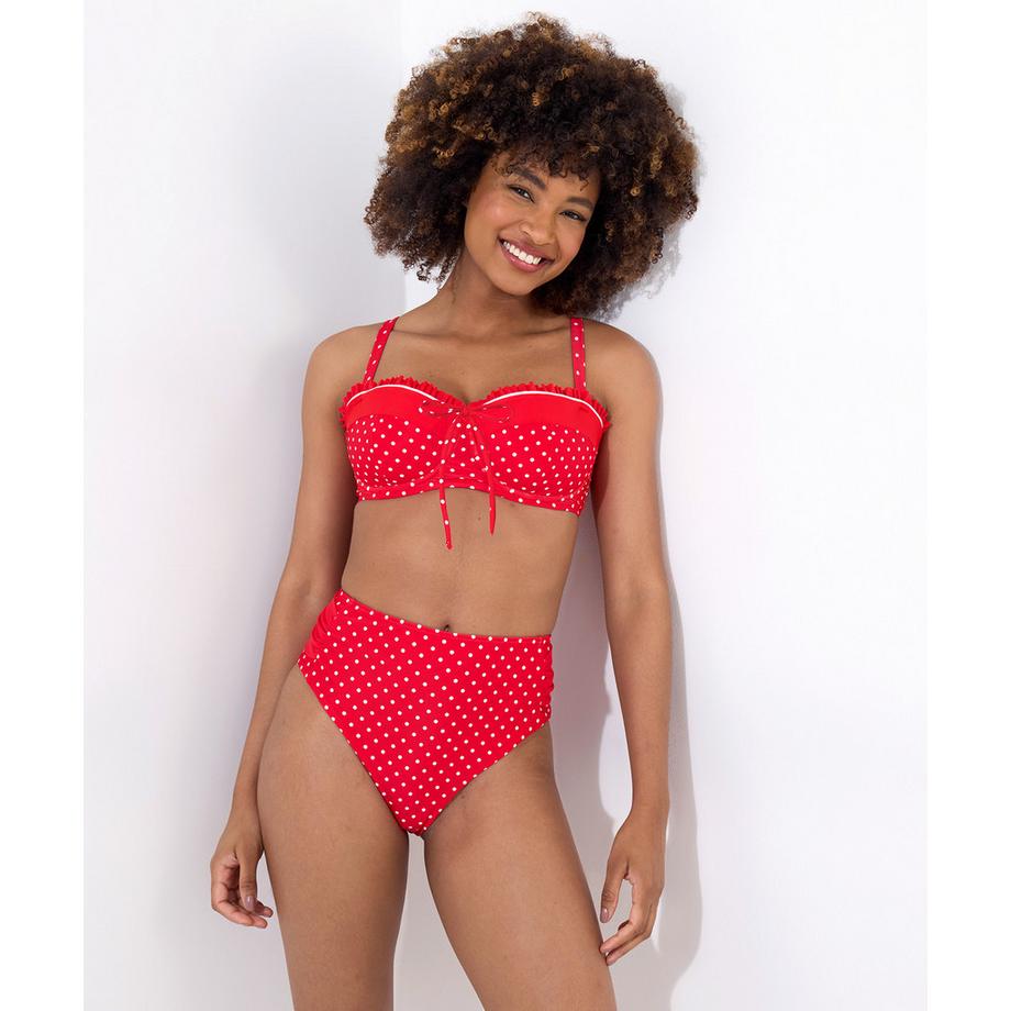 Culotte De Bain Rétro À Pois Élégante Aimer La Vie