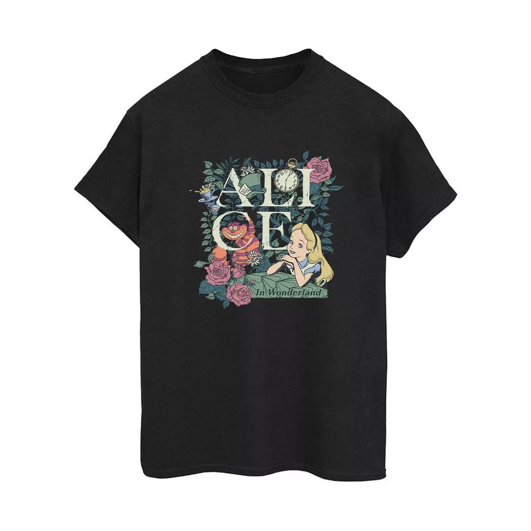 Disney - Alice in Wonderland TShirt, für Damen, Schwarz, Größe XL