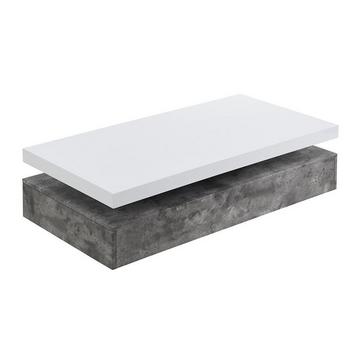 Table basse FELIX 2 Tiroirs MDF  Béton