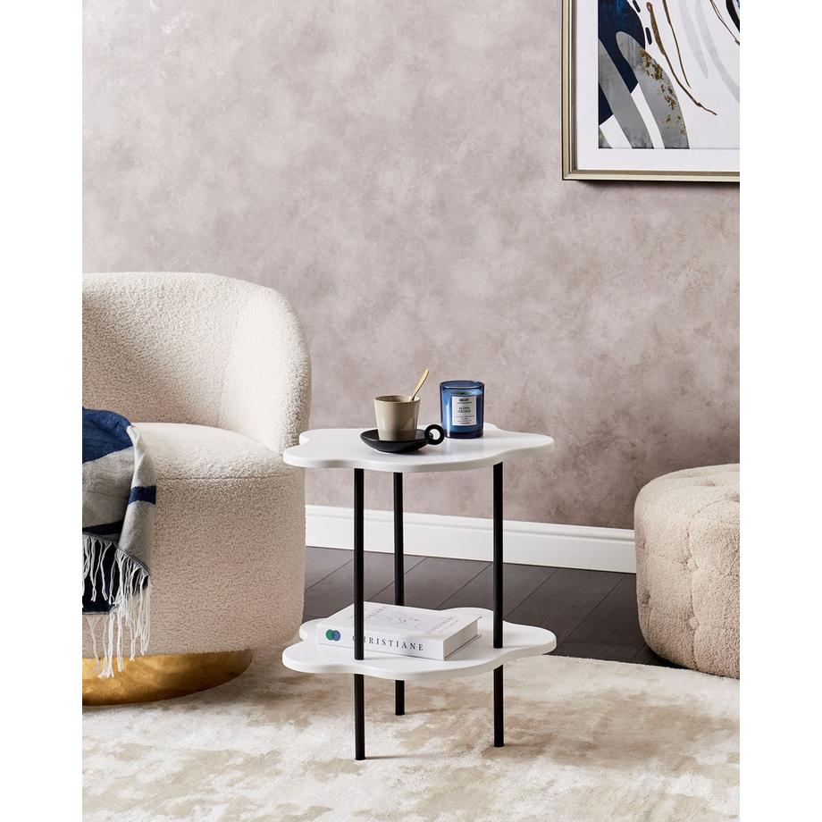 Beliani Table d'appoint en MDF Rétro CLOUD  