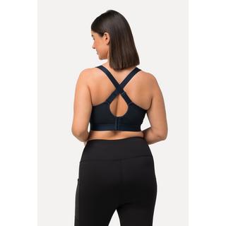 Ulla Popken  Reggiseno sportivo senza ferretto con zip e spalline incrociate 