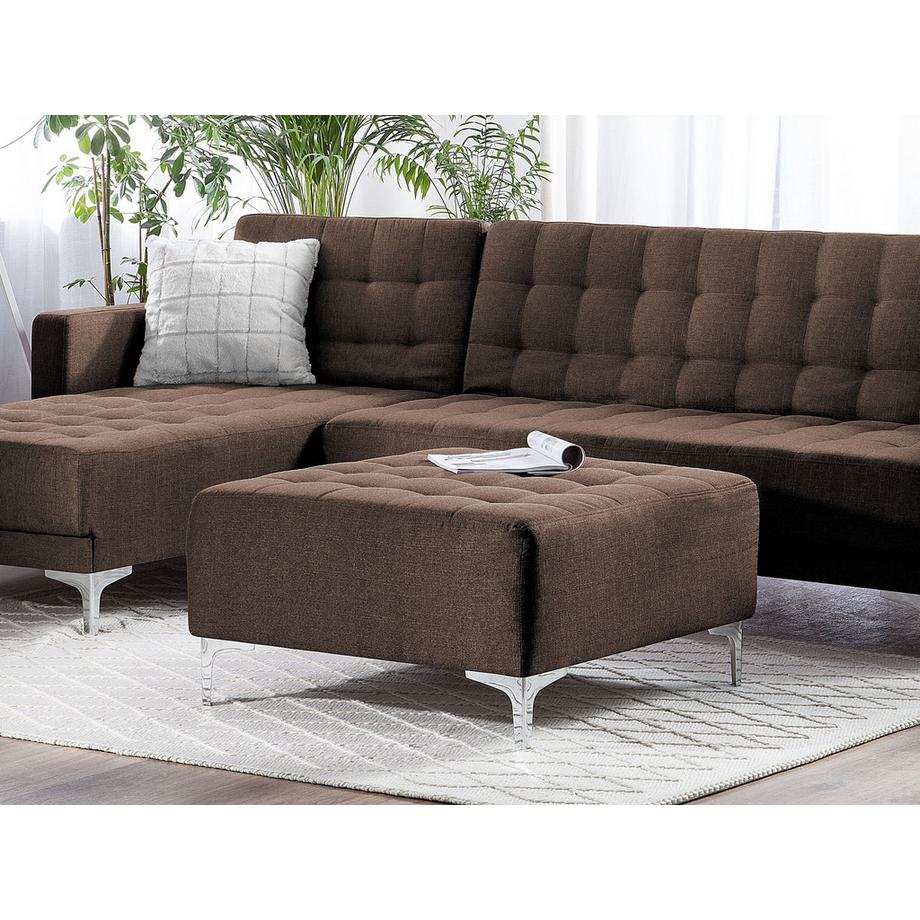 Beliani Ottoman en Tissu Moderne ABERDEEN  