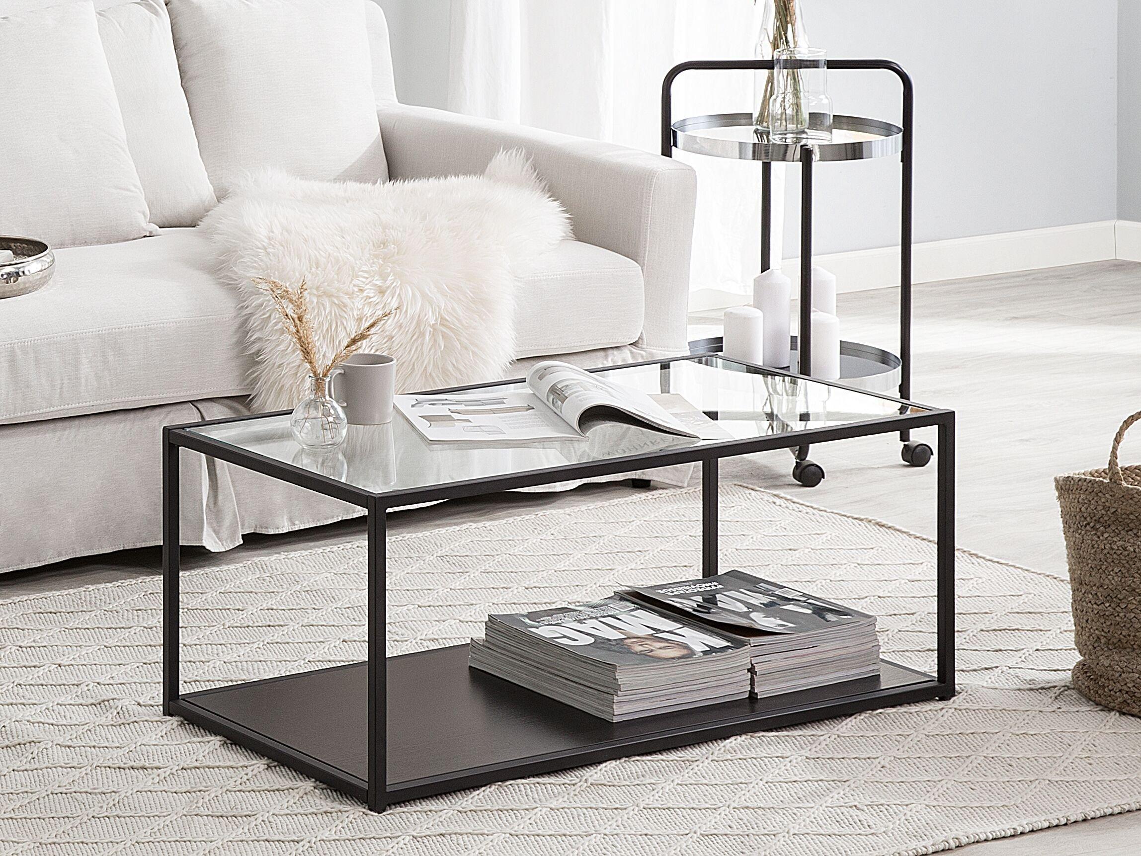 Beliani Table basse en Verre Glamour MEDORA  