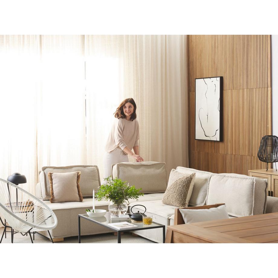 Beliani Couchtisch aus Glas Modern MEDORA  