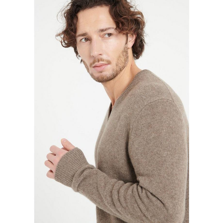 Studio Cashmere8 LUKE 13 Pull Col V 4 Fils  