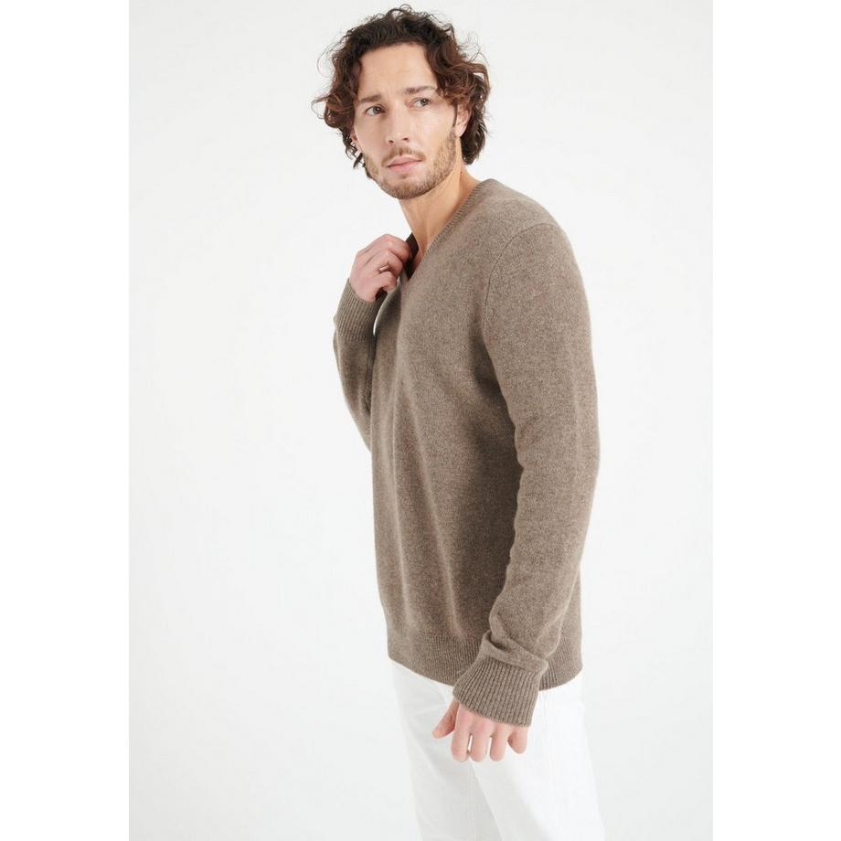 Studio Cashmere8 LUKE 13 Pull Col V 4 Fils  