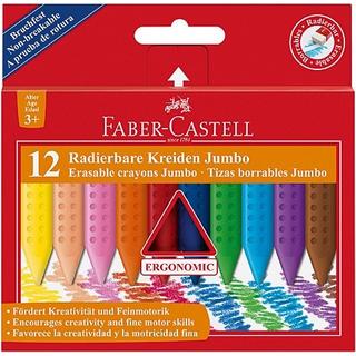 FABER CASTELL FABER-CASTELL Kreiden Grip Jumbo 122540 12 Farben Etui  