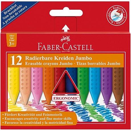 Faber-Castell FABER-CASTELL Kreiden Grip Jumbo 122540 12 Farben Etui  