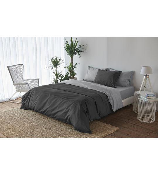 Living Home Uni Satin Doubleface Duvetbezug  