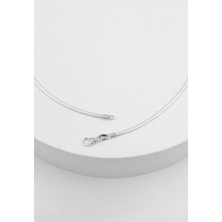 MUAU Schmuck  Collier omega en or blanc 750, 1,9mm, 42cm 