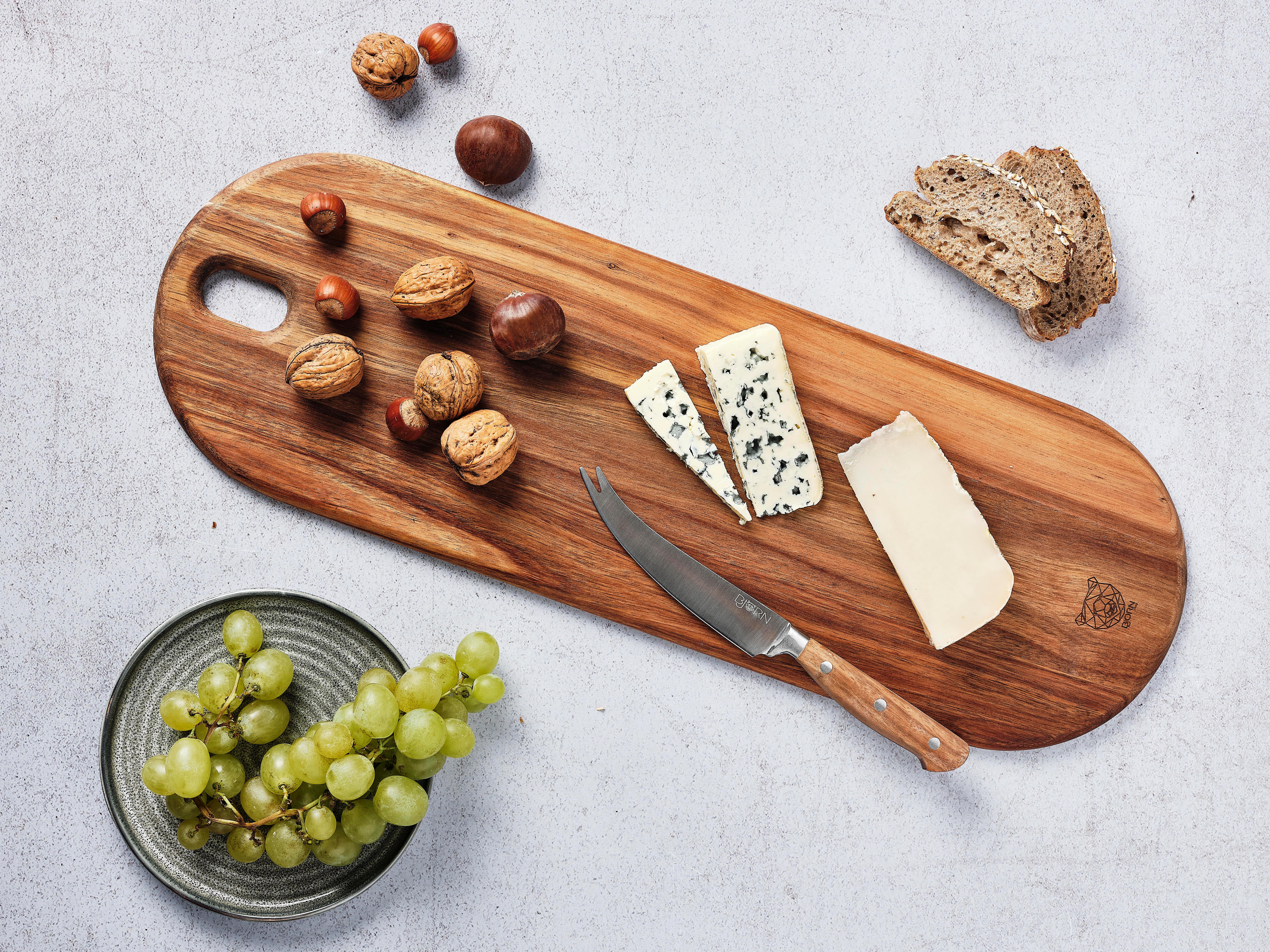 BJÖRN Planche à découper en bois d'acacia ELIN - 55 x 18 cm  