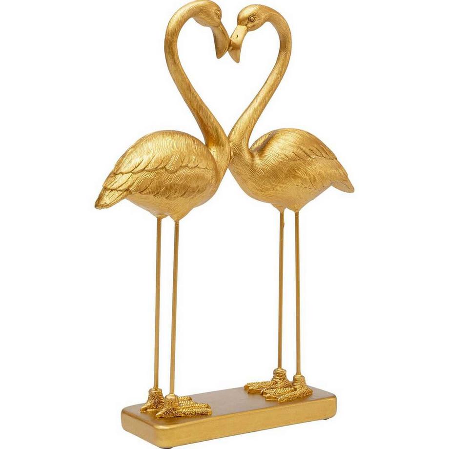 KARE Design Deko Figur Flamingo Love gold 39  
