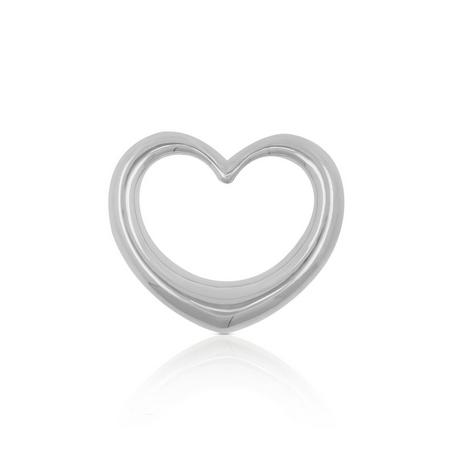 MUAU Schmuck  Anhänger swinging heart Weissgold 750, 23x20mm 