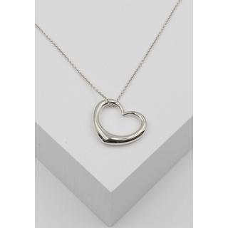 MUAU Schmuck  Anhänger swinging heart Weissgold 750, 23x20mm 