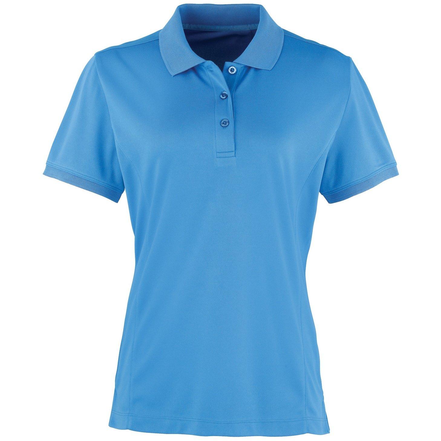 Image of Coolchecker Piqué Poloshirt Polohemd, Kurzarm Damen Saphirblau L