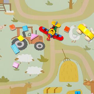 B2X Puzzlematte mit Bauernhaus  