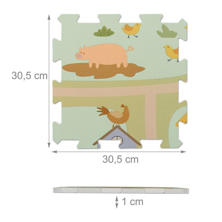 B2X Tapis puzzle avec ferme  