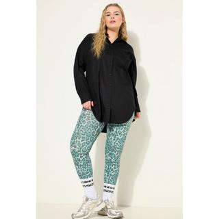 Studio Untold  Leggings a vita alta, jersey e cintura elastica verde militare 