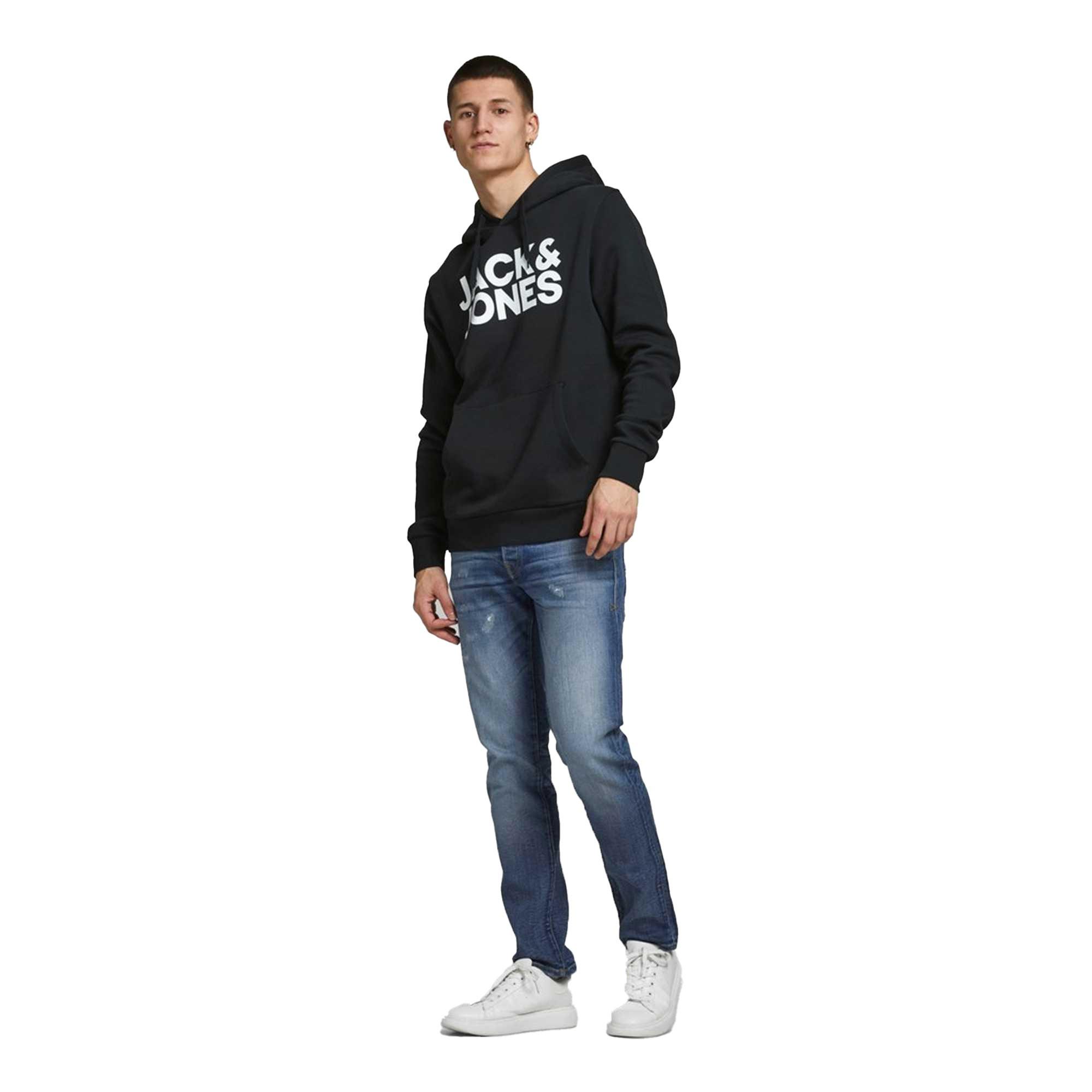 JACK & JONES  Sweat-shirt  Confortable à porter-JJECORP LOGO SWEAT HOOD 