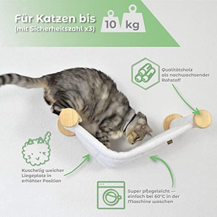 Alopini  Katzenhängematte zur Wandmontage, ECO-Katzenbett 