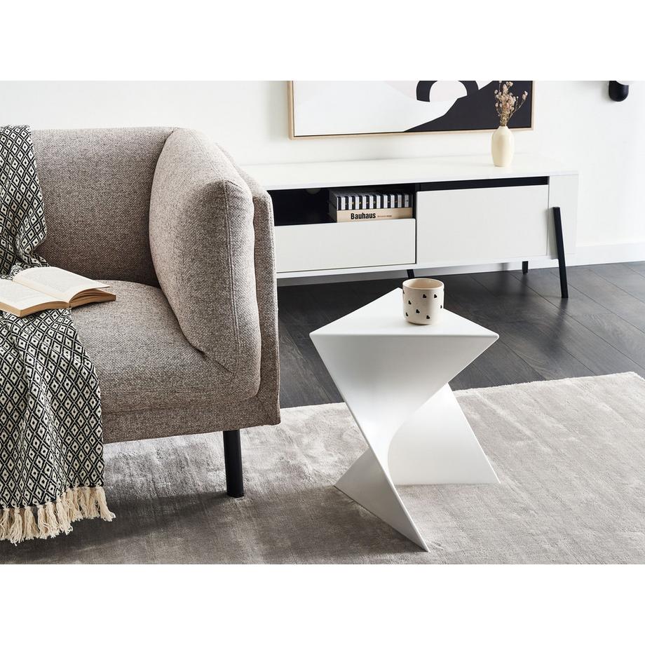 Beliani Beistelltisch aus Kunststoff Retro PECOS  