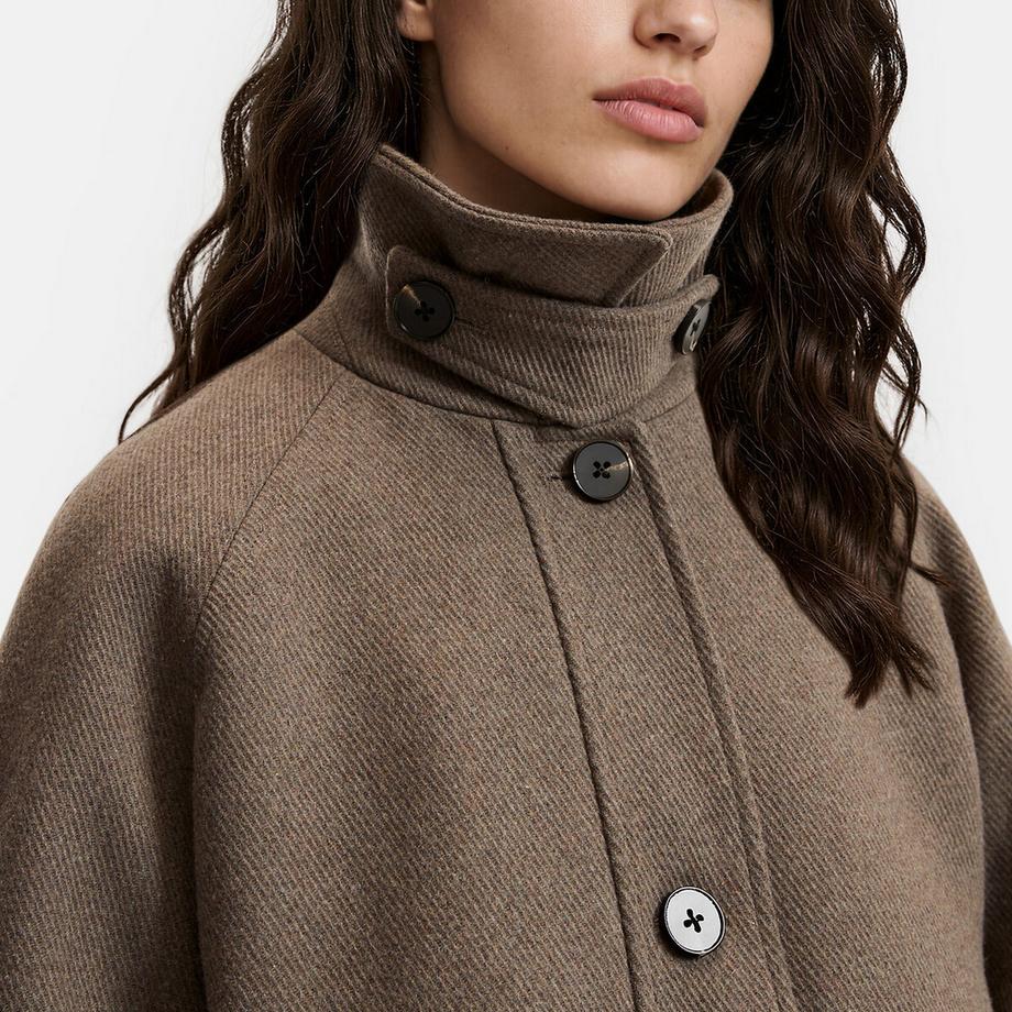 La Redoute Collections Manteau mi-long boutonné  