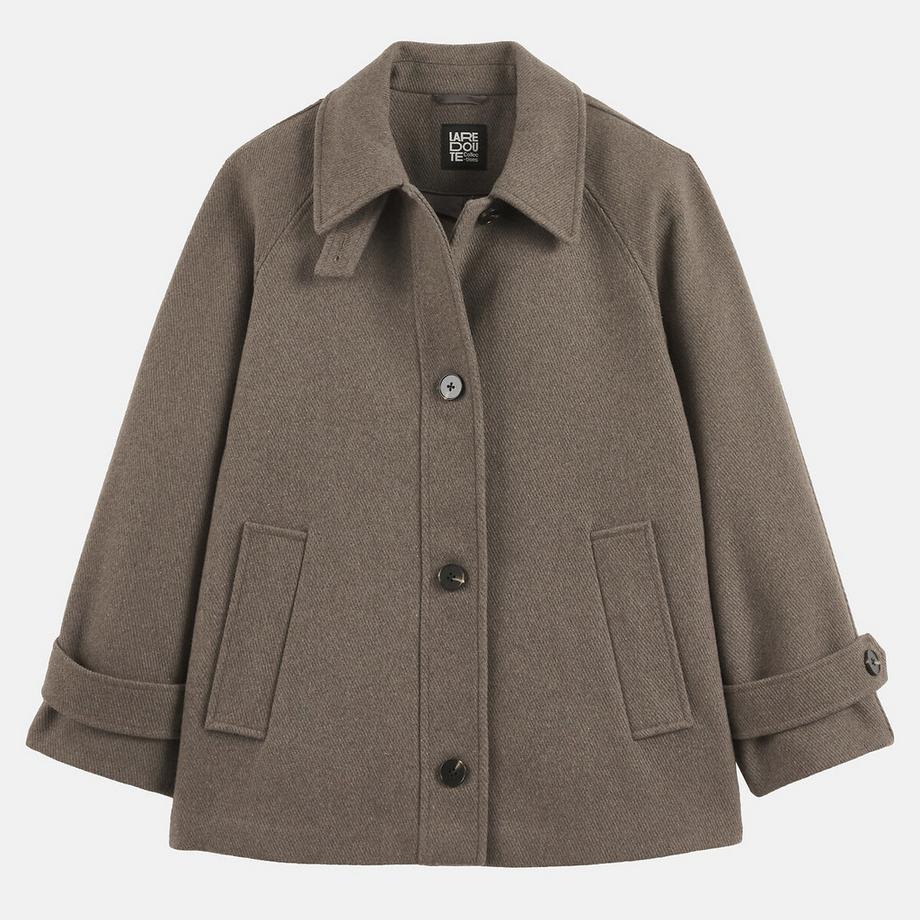 La Redoute Collections Manteau mi-long boutonné  