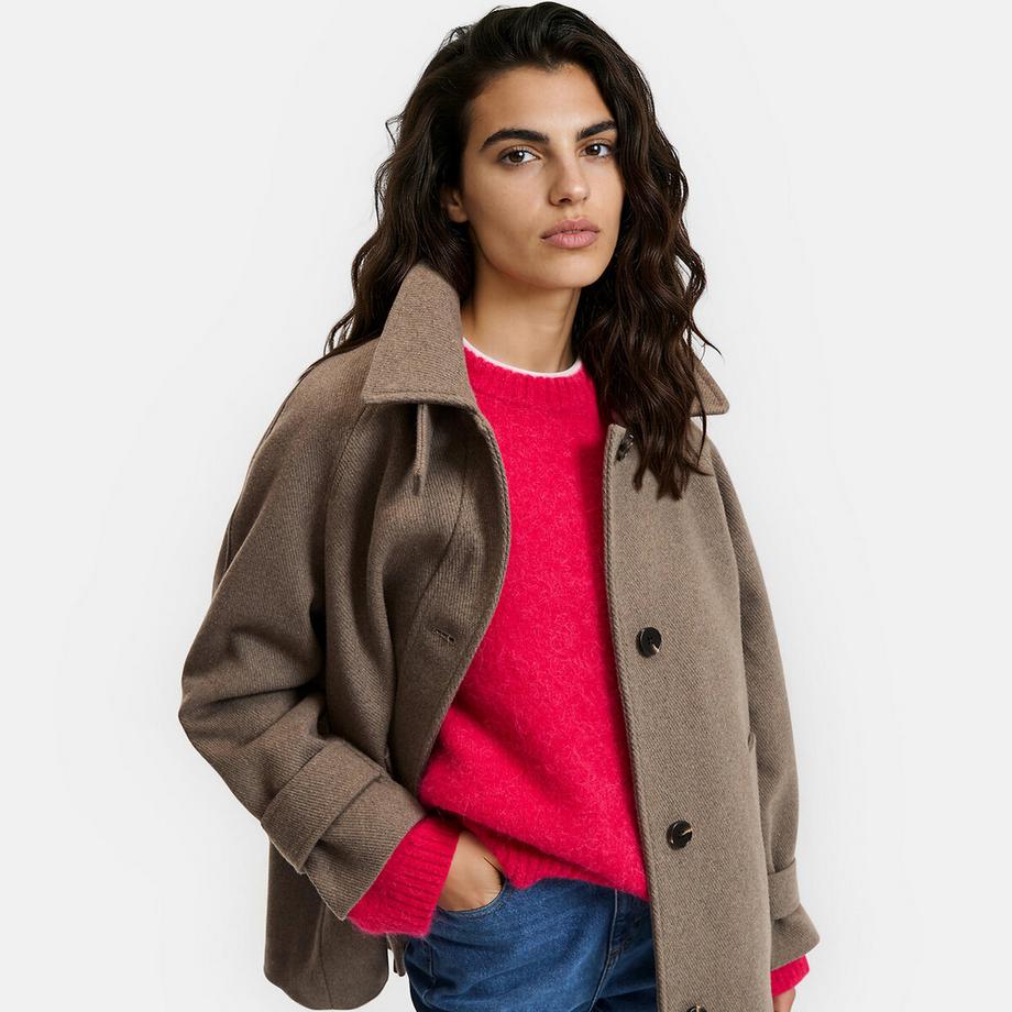 Manteau mi-long boutonné