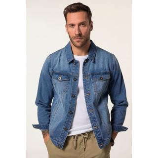 JP1880  Veste en jean poches poitrine et patte de boutonnage - jusqu'au 8 XL 