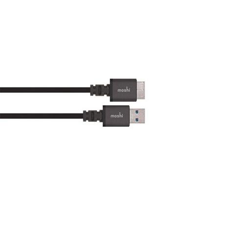 moshi  USB 3.0, 5ft cavo USB 1,5 m USB 3.2 Gen 1 (3.1 Gen 1) USB A Micro-USB B Nero 