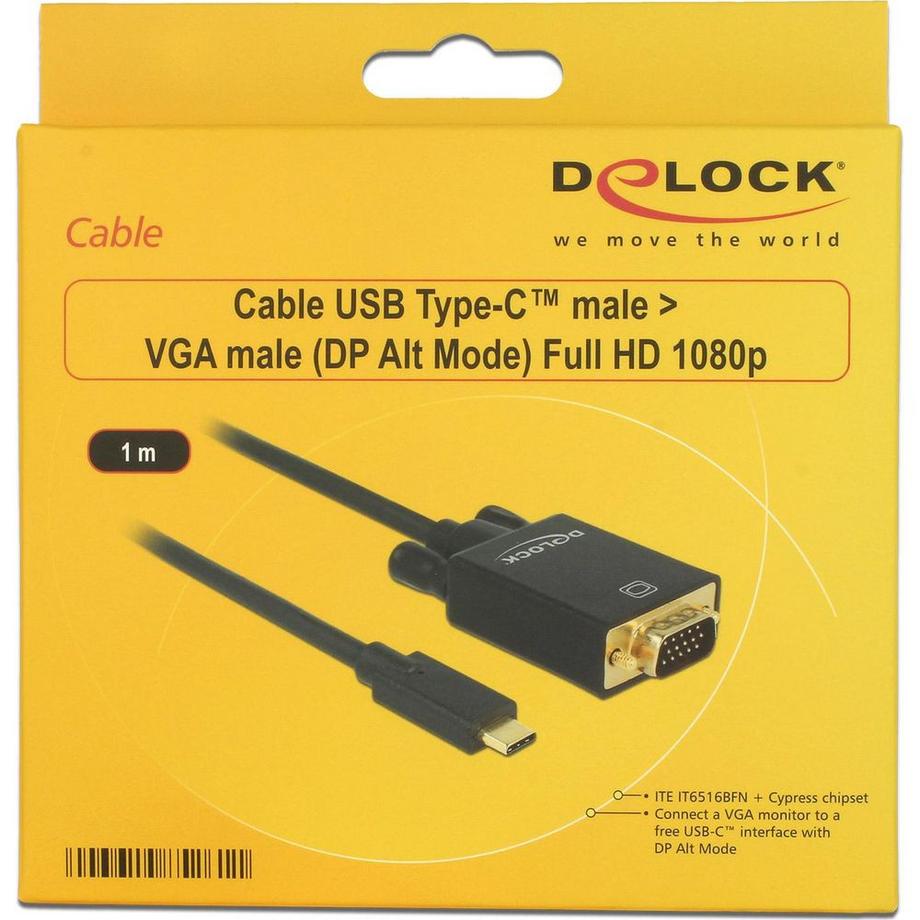 DeLock  Câble  USB Type-C - VGA 