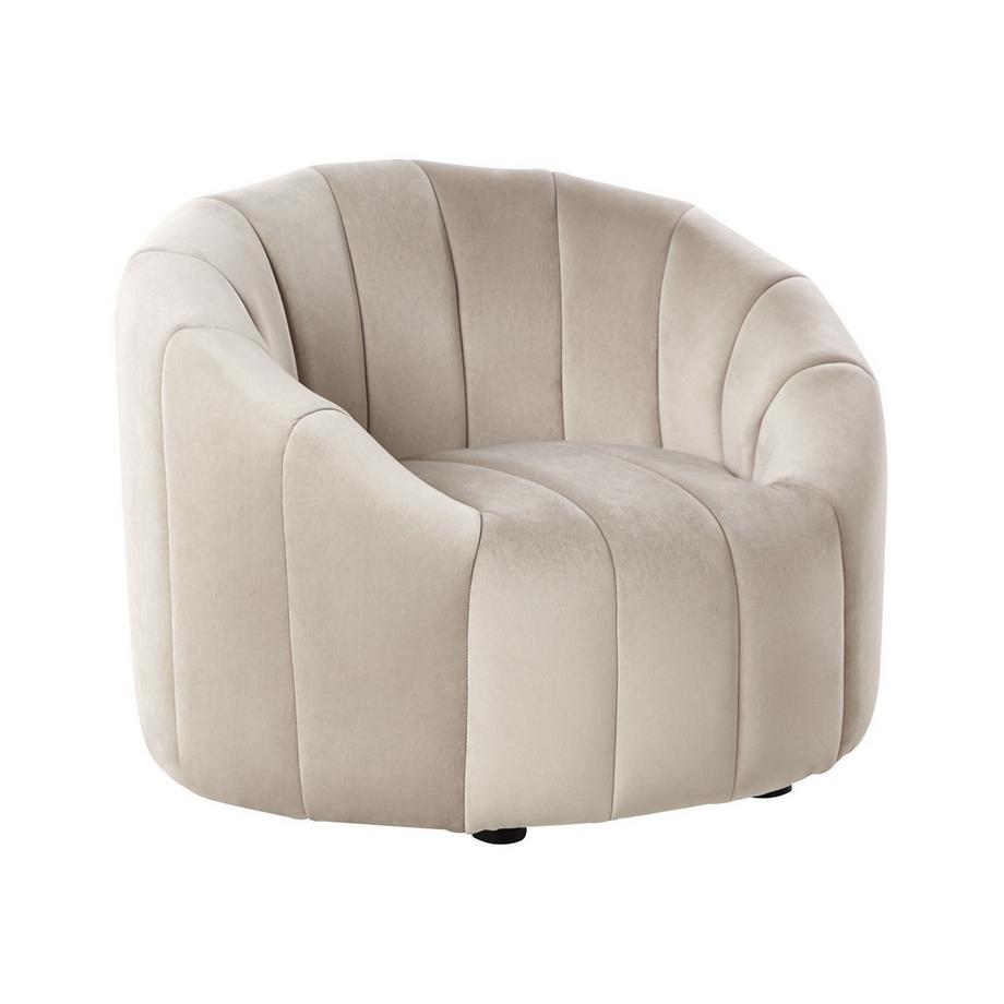 Beliani Fauteuil en Velours Rétro MALUNG  