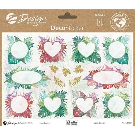 Avery-Zweckform  Avery 54564Z autocollant décoratif Papier Multicolore Amovible 