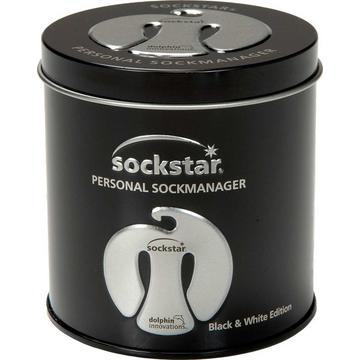 Sockstar Premium Geschenkbox, noir & weiss Edition, 20 Clips, 4 Farben