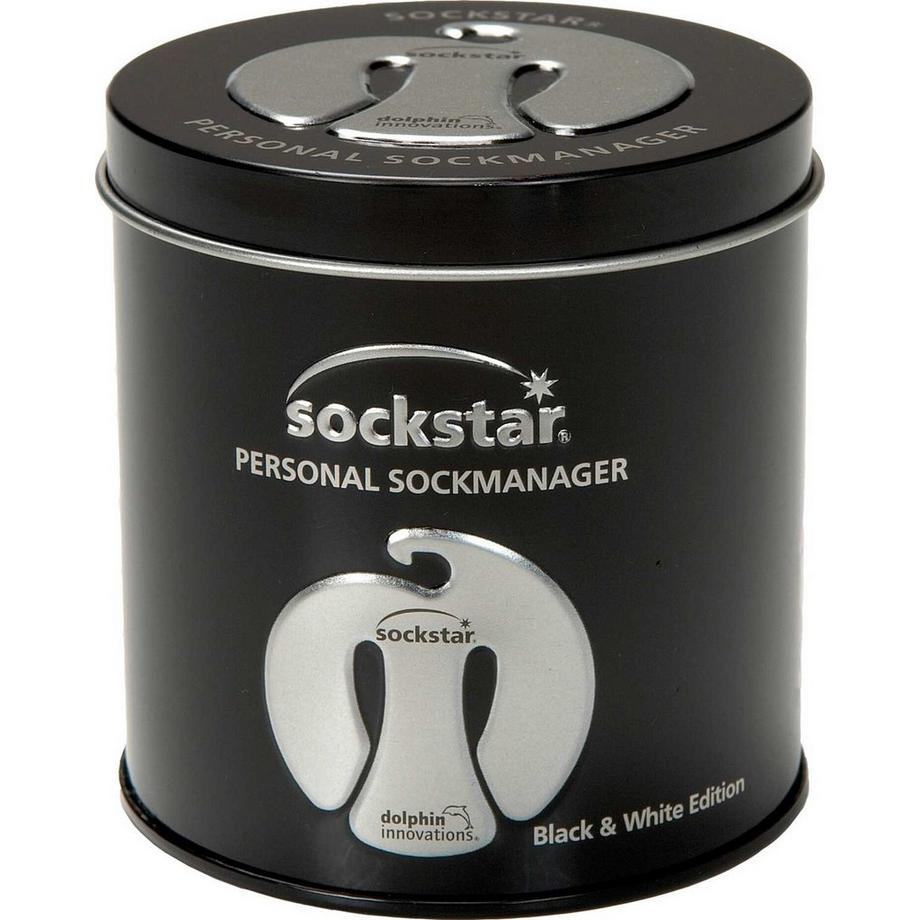 Sockstar  Sockstar Premium Geschenkbox, & weiss Edition, 20 Clips, 4 Farben 